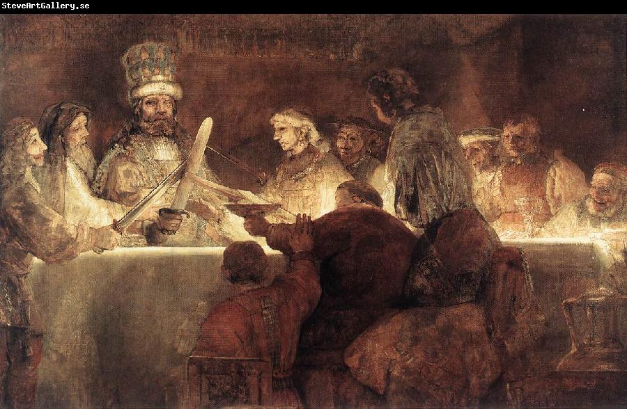 REMBRANDT Harmenszoon van Rijn The Conspiration of the Bataves